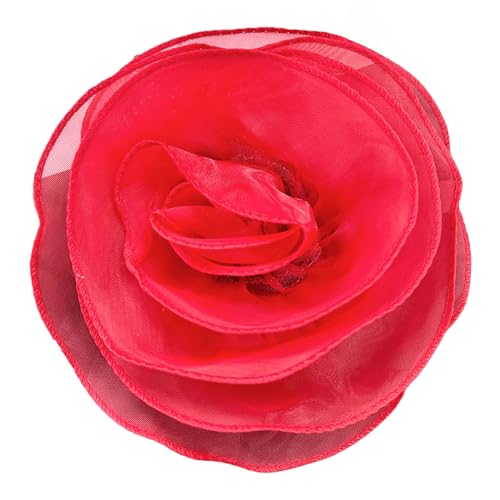 NPXUAMTJ Handgefertigte Rosenblumenbrosche 3D Multilayer Revers Pin Modische Blumenform In Der Form Von Stillstand Party Schmuck Accessoire von NPXUAMTJ