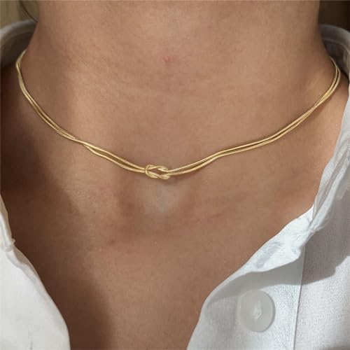NPXUAMTJ Handgefertigter Edelstahlschmuck PERONSLISCHE BLUCKILE Kettenkette Knotenschicht Armband Ringe Hochzeitsfeier von NPXUAMTJ