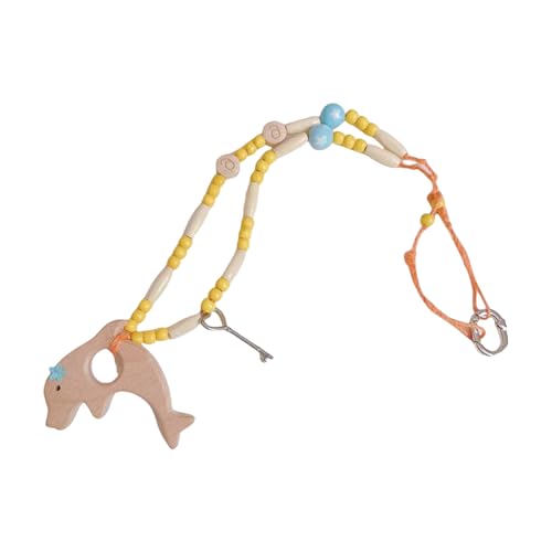 NPXUAMTJ Island Styles Delphin Anhänger Halskette Handgefertigtes Perlenkonstruktion Schlüsselbeinkette Für Strand Urlaubszubehör Retro Hawaiian Delphin Halskette von NPXUAMTJ