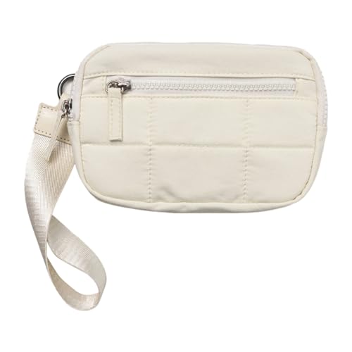 NPXUAMTJ Keychain Armband Wallet Quilted Kreditkartenhalter Reißverschlüsse Münze Geldbeutel Wechselbeutel Mit Handgelenksbändern Frauen Kreditkartenhalter von NPXUAMTJ