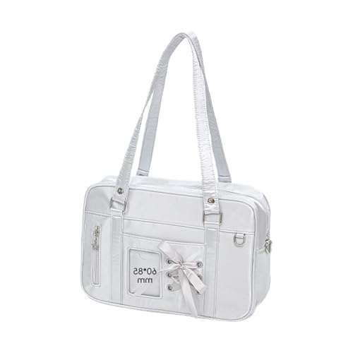 NPXUAMTJ Klare Crossbody Tasche Für Pin Display Schöne Itabag Schnürung Schulter Japanischer Stil Botenbeutel Schöne Itabag Mit Klarem Fenster Casual Schulterschnüre Crossbody von NPXUAMTJ