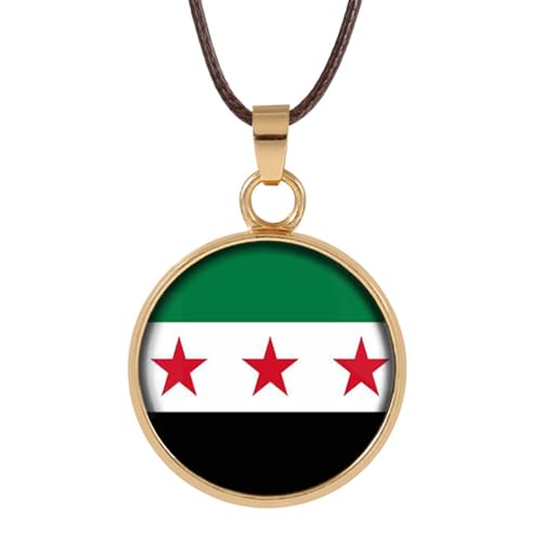 NPXUAMTJ Landflaggen Anhänger Halskette Syrien Charme Heckketten Modische Krapfen Neckschmuck/Bag Schlüsselring Für Männer Frauen Perlenkette Designing NPXUAMTJ Landflaggen Anhänger Halskette Syrien Charme Heckketten Modische Krapfen Neckschmuck/Bag Schlüsselring Für Männer Frauen Perlenkette Designing von NPXUAMTJ
