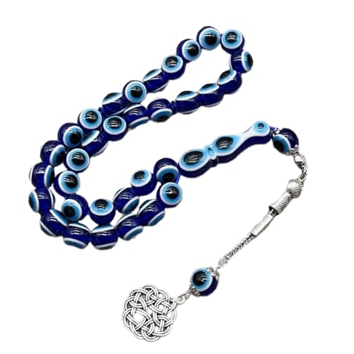 NPXUAMTJ Lebendige 10 Mm Harz Perlen Armband 33pcs Augenformperlen Bequeme Passform Für Teenager Und Erwachsene Farbenfrohe Kunststoff Handkette Unisex von NPXUAMTJ