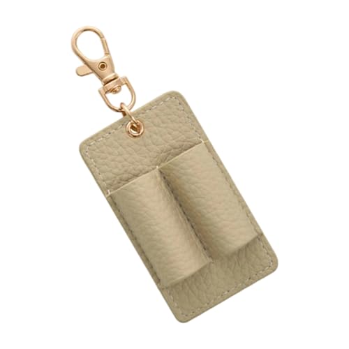 NPXUAMTJ Leder Stifthalter Doppelschlitz Stift Organizer Mit Abnehmbarem Schlüsselbundclip Für Journals Bücher Reisen Zubehör Multifunktional Spring Steel Organizer von NPXUAMTJ