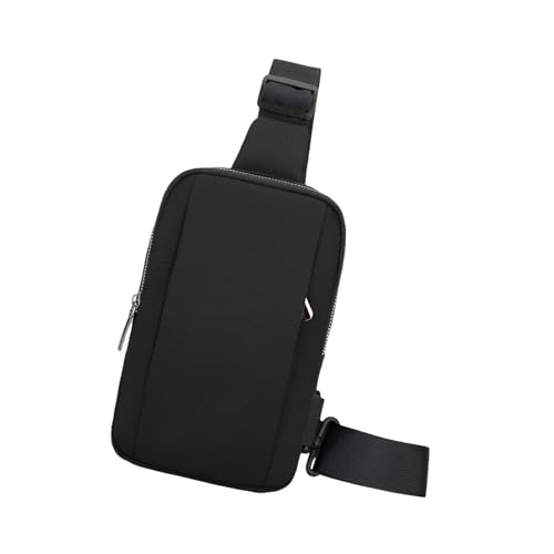 NPXUAMTJ Leichte und funktionale Herren-Umhängetasche, PU-Leder, geeignet für Arbeit, Schule oder Outdoor-Spaß, lässige Brusttasche, Schwarz , One Size NPXUAMTJ Leichte und funktionale Herren-Umhängetasche, PU-Leder, geeignet für Arbeit, Schule oder Outdoor-Spaß, lässige Brusttasche, Schwarz , One Size von NPXUAMTJ
