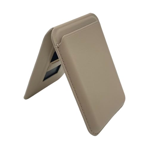 NPXUAMTJ Magnetischer Telefon Brieftasche Mit Verstellbarer Ständer Abnehmbarer Magnetbrieftasche Einstellbarer Kartenhalter 3 Schlitze Lederkartenhalter von NPXUAMTJ