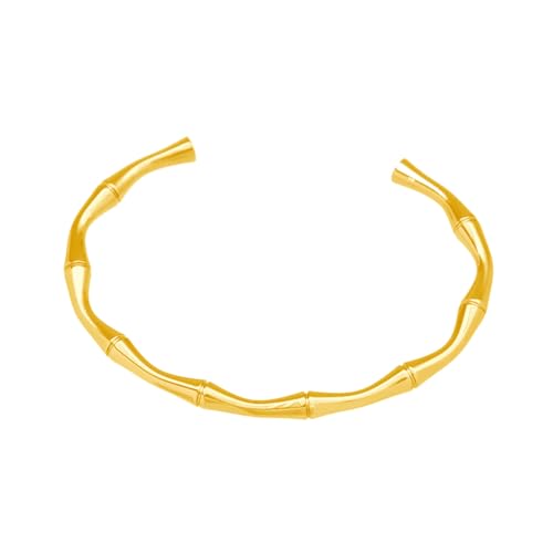 NPXUAMTJ Mode Armbandschmuck Trendy Bambus Gemustertes Armband Barmband Accessoire Für Partys Und Formelle Veranstaltung von NPXUAMTJ