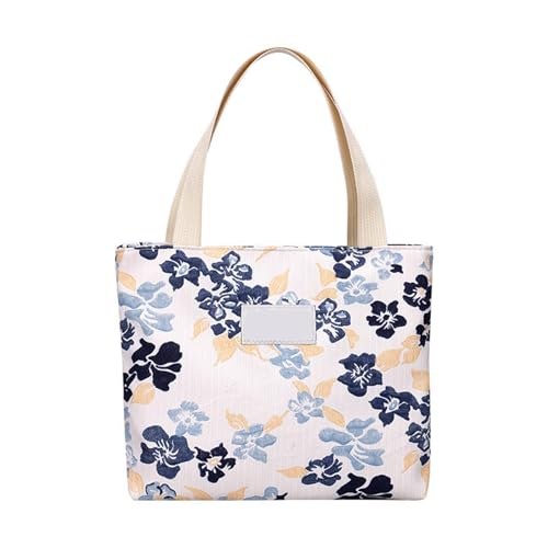 NPXUAMTJ Mode Blumenmuster Top Tasche Frauen Leinwand Handtasche Multi Funktional von NPXUAMTJ