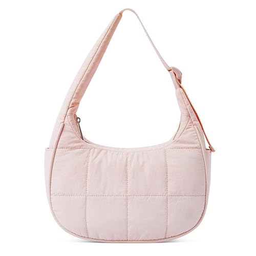 NPXUAMTJ Mode Puff Umhängetasche Premium Nylonkomponente Reichlich Stauraum All Day Comfort Nylon Gesteppte Umhängetasche von NPXUAMTJ