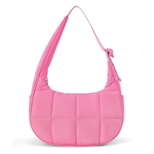 NPXUAMTJ Mode Puff Umhängetasche Premium Nylonkomponente Reichlich Stauraum All Day Comfort Nylon Gesteppte Umhängetasche von NPXUAMTJ