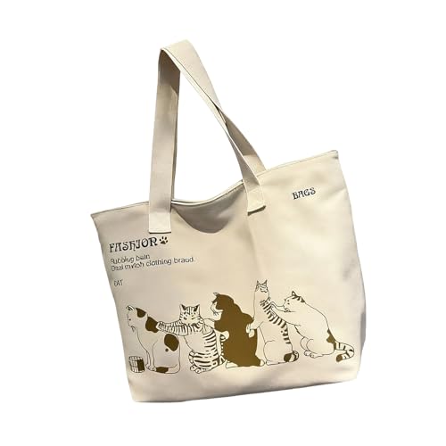 NPXUAMTJ Mode Übergroße Frauen Handtasche Canvas Shopper Tasche Mit Ergonomischen Griffen Schulter Für Aktivitätsleinwand von NPXUAMTJ