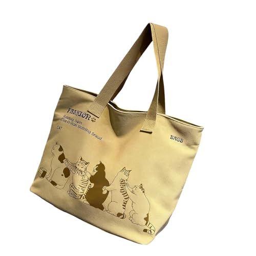 NPXUAMTJ Mode Übergroße Frauen Handtasche Canvas Shopper Tasche Mit Ergonomischen Griffen Schulter Für Aktivitätsleinwand von NPXUAMTJ