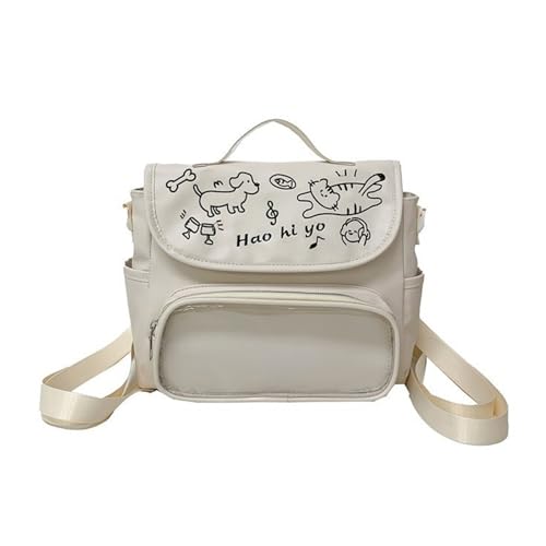 NPXUAMTJ Modische Umhängetasche PU Leder Messengerbeutel Mit Klaren Display Designs Trendy Streetwear Accessoire Für Jugendliche Mädchen Display Rucksack NPXUAMTJ Modische Umhängetasche PU Leder Messengerbeutel Mit Klaren Display Designs Trendy Streetwear Accessoire Für Jugendliche Mädchen Display Rucksack von NPXUAMTJ