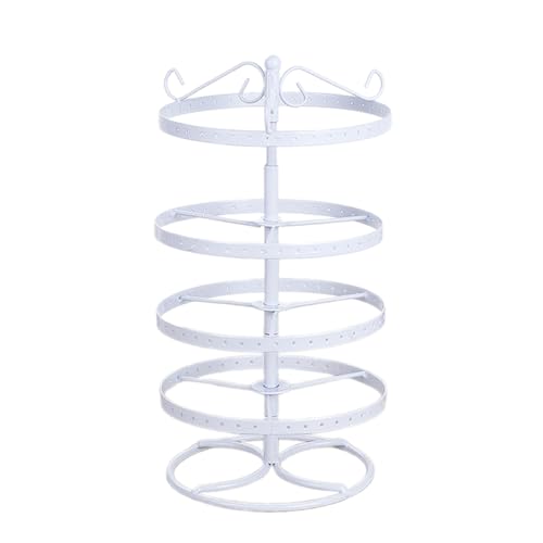 NPXUAMTJ Multifunktional Schmuck Display Stand Desktop Rotierende Ohrringe Metallhalter Ohrstollen Aufbewahrungs Display Rack Für Frauen von NPXUAMTJ