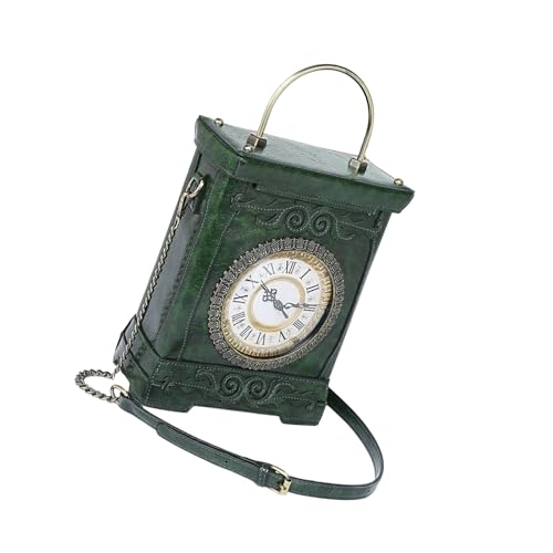 NPXUAMTJ Neuheit Clock Form Clutches Geldbörsen Für Frauen Crossbody Handtaschen Mit Verstellbarem Gurt Leder Schulter Crossbody Bag Neuheit Uhr Geldbörsen von NPXUAMTJ
