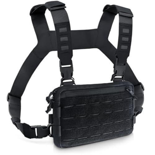 NPXUAMTJ Outdoor Sport Brust Pack Tacticals Bag Für Männer Brust Rigs Weste Mit Verstellbarem Riemen Workouts Radsport Running Running Pack von NPXUAMTJ