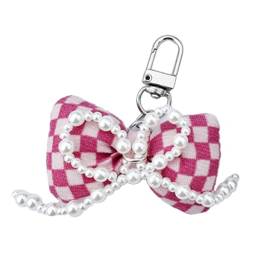 NPXUAMTJ Perlen Bowknot Keychain Butterfly Bows Keyring Accessoire Stylish Bag Anhänger Ornament Schmuck Für Modebegeisterte von NPXUAMTJ