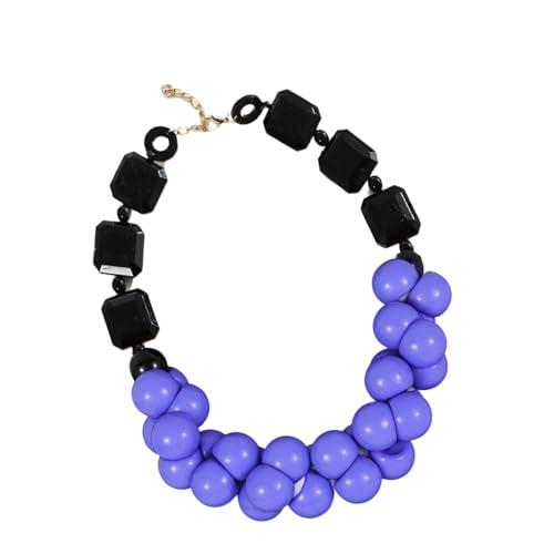 NPXUAMTJ Perlen Halskette Retro Multilayer Ethnic Jewelry Tragbares Harzfest Accessoire Für Frauen Perlen Party Halskette von NPXUAMTJ