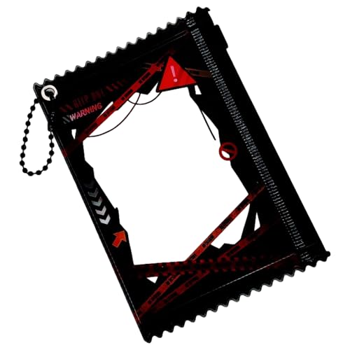 NPXUAMTJ Praktische PVC Kartenhülle Mit Einzigartigen Warnlinienmuster Einzigartige Design Kartenabdeckungen Für Den Alltäglichen Gebrauch Office Card von NPXUAMTJ