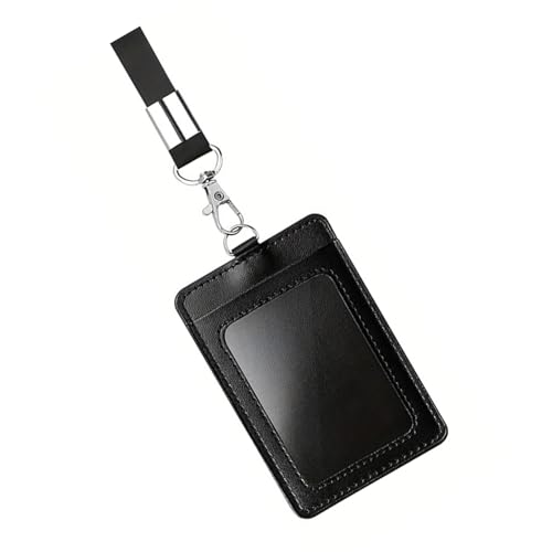 NPXUAMTJ Premium PU Leder Dokumenthalter Mit Transparentem Fensterdesign Für Visitenkarten Und Abzeichen Multi Slot PU Leder ID Abzeichen Brieftasche von NPXUAMTJ