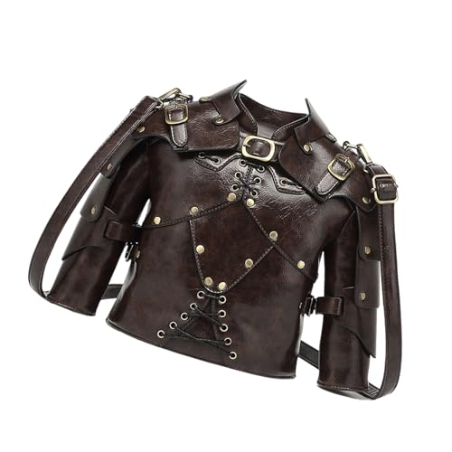 NPXUAMTJ Retro Crossbody Umhängetasche Neuheit Medievals Rüstung Form Für Frauen Toted Handtaschen Mit Abnehmbarer Kette Geschenk Neuheit Uhr Geldbörsen von NPXUAMTJ