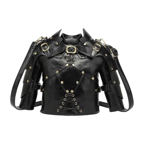 NPXUAMTJ Retro Crossbody Umhängetasche Neuheit Medievals Rüstung Form Für Frauen Toted Handtaschen Mit Abnehmbarer Kette Geschenk Neuheit Uhr Geldbörsen von NPXUAMTJ