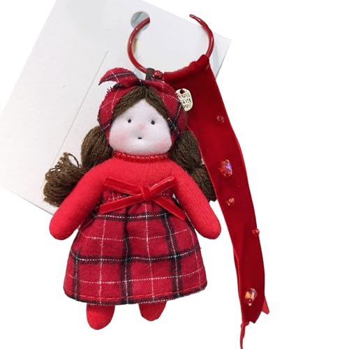 NPXUAMTJ Rötung Dolls Keychain Fügt Festival Touch Den Taschenschlüssel Oder Als Neujahrszubehör Tragbarer Schlüsselhalter Hinzu von NPXUAMTJ
