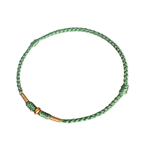 NPXUAMTJ Rotes Faden Amulettarmband Mit Goldener Perle Charme Handgewebten Fußkettchen Für Männer Männer Verstellbare Freundschaft Handchain von NPXUAMTJ