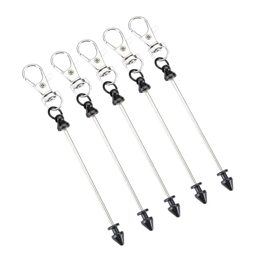 NPXUAMTJ Set Von 5 Perlenschlüsselketten Metall Klaspen Taschen Charme Einzigartiger Schlüsselhalter Legierungstextur Für Handwerksliebhaber Geeignet von NPXUAMTJ