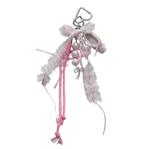 NPXUAMTJ Spitze Stoff Ballettschuh Schlüsselbund Charme Charakteristischer Modeanhänger Für Alltägliche Verschleiß Und Besondere Anlässe von NPXUAMTJ