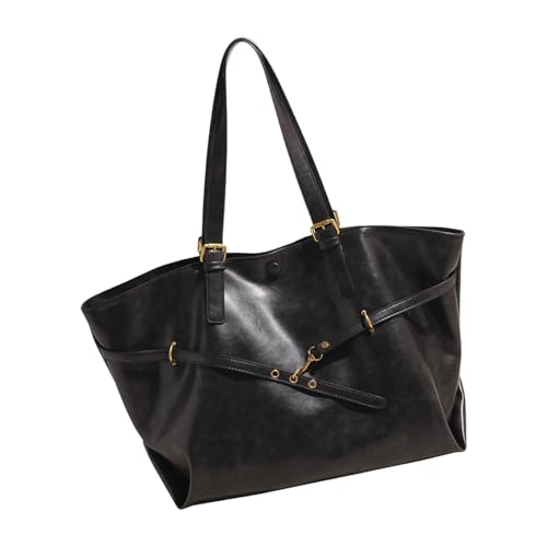 NPXUAMTJ Stilvolle Große Kapazität Undrearmem Handtasche Weiche Pu Textur Leichte Umhängetasche Praktische Büro Essentielle Praktische PU Lederarbeitstasche von NPXUAMTJ