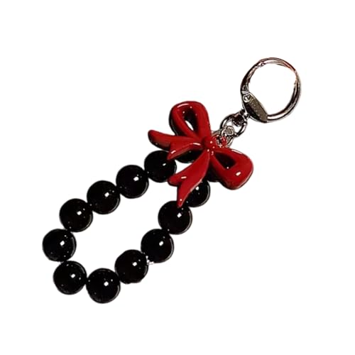 NPXUAMTJ Stilvolle Hängende Ornament Bowknot Keychain Perlen Key Schmuck Einzigartige Tasche Anhänger Acryltextur Geeignet Für Taschen Oder Schlüssel Geeignet von NPXUAMTJ