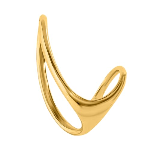 NPXUAMTJ Stilvolle Kreative Metall Offene Ringe Modische Geometrische Formen Fingerringe Wasserdichte Schmuck Für Partys Und Festivals Casual Party von NPXUAMTJ