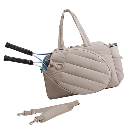 NPXUAMTJ Stilvolle Übergroße Sporttasche Für Aktive Frauen Männer Praktische Wasserfeste Schulter Hält Schläger Organisatoren Frauen Premium Nylon Fitnessstudio von NPXUAMTJ