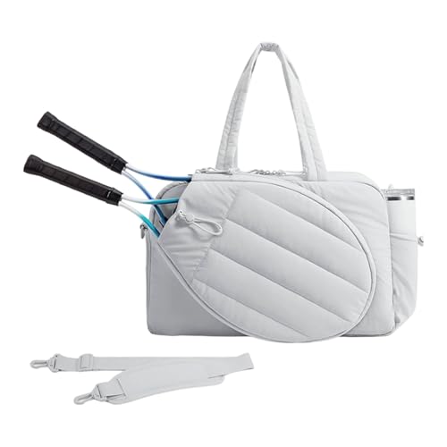 NPXUAMTJ Stilvolle Übergroße Sporttasche Für Aktive Frauen Männer Praktische Wasserfeste Schulter Hält Schläger Organisatoren Frauen Premium Nylon Fitnessstudio von NPXUAMTJ