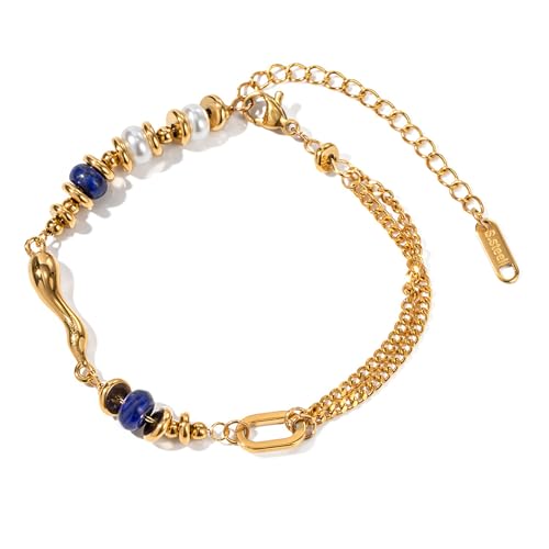 NPXUAMTJ Stilvolles Handgefertigtes Armband Buntes Perlenarmband Verstellbares Armband Freizeitarmbänder Geeignet Für Party Und Datum von NPXUAMTJ