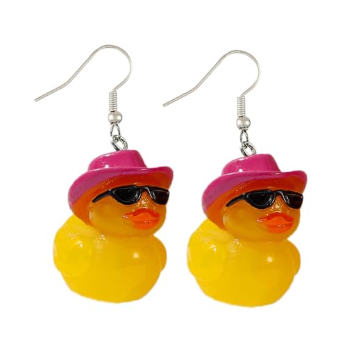 NPXUAMTJ Stylish Duck Keychain/Dangle Ohrschstene Spielerische Ente Mit Keyring Accessoire Schöne Entenheize Ohrschstene Schmücken Schmücken von NPXUAMTJ