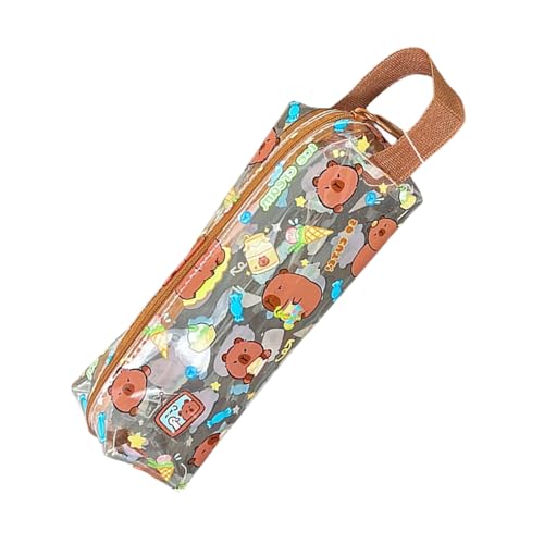 NPXUAMTJ Tierstiftkoffer Klarer Stiftkoffer Bleistiftbeutel Ästhetische Tasche Stiftbeutel Schöne Für Student Capybara Ästhetik Tasche Klar von NPXUAMTJ