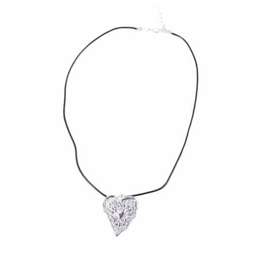 NPXUAMTJ Tragbare Liebe Herzförmige Anhänger Halskette Mit Edelstahl Vielseitigem Modezubehör Für Alltägliche Verschleiß Outfits von NPXUAMTJ