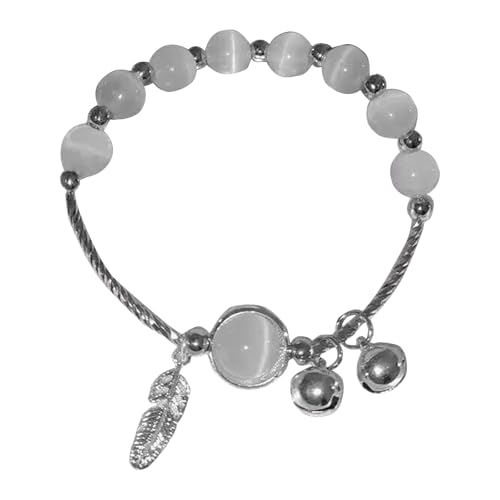 NPXUAMTJ Trendy Cats Eye Designs Bells Armband Mit Elastischen Band Erhöht Jedes Outfit Tragbar Um Liebe Zwischen Paaren Auszudrücken von NPXUAMTJ