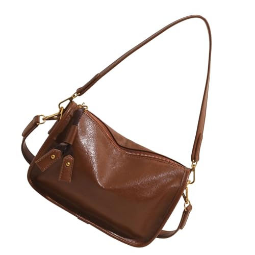 NPXUAMTJ Umhängetaschen Frauen Leder Toted Bag Handtasche Unterarm Casual Crossbody Taschen Klauen Geldbörse Mit 2Removable Riemen Achsel Unterarm Für Frauen von NPXUAMTJ