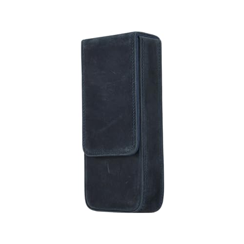 NPXUAMTJ Vintage Leder Bleistift Hülle Pull Fountain Stift Koffer Brunnen Stifthalter Reise Stift Organisatoren Für Schülerinnen Männer Eleganter Stift Container von NPXUAMTJ