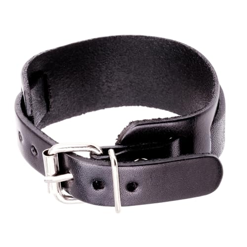 NPXUAMTJ Vintage Punk Verstellbares Handgelenk Manschette Armband Doppelgurt Leder Unisex Handzubehör Leder Doppelschicht Design von NPXUAMTJ