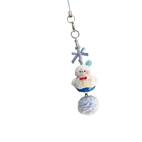 NPXUAMTJ Weihnachts Schneemann Schlüsselbund Für Telefon Und Beutel Perlen Handy Lanyard Wasserdichte Harz Basteln Saisonales Ziergeschenk Multi Funktionales Telefon Charmedekoration von NPXUAMTJ