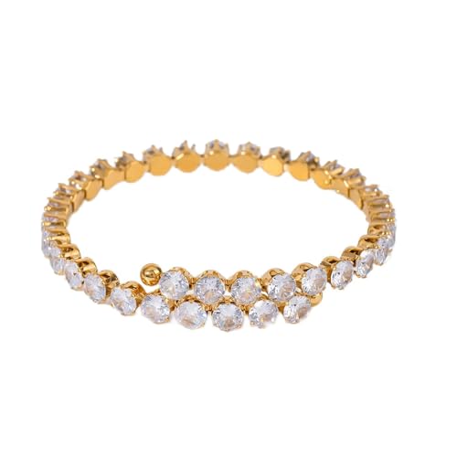 NPXUAMTJ Zirkonia Besetzt Armreifen Schmuck Frauen Mode Armband Juwelier Raffinierter Armreifen Mit Zirkono Perlen von NPXUAMTJ