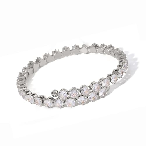 NPXUAMTJ Zirkonia Besetzt Armreifen Schmuck Frauen Mode Armband Juwelier Raffinierter Armreifen Mit Zirkono Perlen von NPXUAMTJ