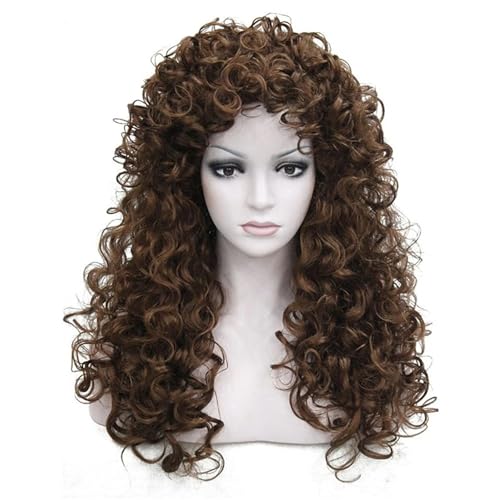 Natural Afro Gekinky Lockige Synthetische Perücken Haarstück Mit Atmungsaktivem Netzdesign Bequeme Tragen Afrikanischer Frauen Headcover Long Curly Perücken Haarstück von NPXUAMTJ