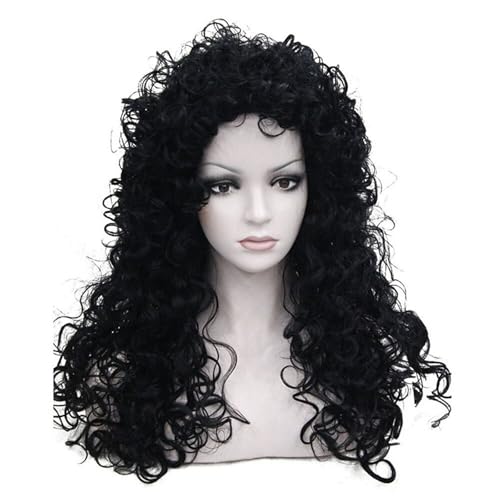 Natural Afro Gekinky Lockige Synthetische Perücken Haarstück Mit Atmungsaktivem Netzdesign Bequeme Tragen Afrikanischer Frauen Headcover Long Curly Perücken Haarstück von NPXUAMTJ
