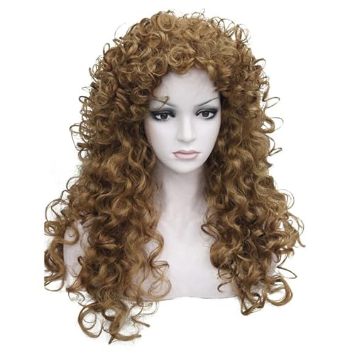 Natural Afro Gekinky Lockige Synthetische Perücken Haarstück Mit Atmungsaktivem Netzdesign Bequeme Tragen Afrikanischer Frauen Headcover Long Curly Perücken Haarstück von NPXUAMTJ