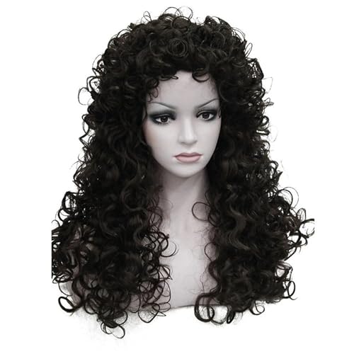 Natural Afro Gekinky Lockige Synthetische Perücken Haarstück Mit Atmungsaktivem Netzdesign Bequeme Tragen Afrikanischer Frauen Headcover Long Curly Perücken Haarstück von NPXUAMTJ